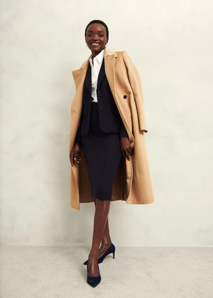 Women Coats and Jackets Hobbs Petite Aly Jacket Navy