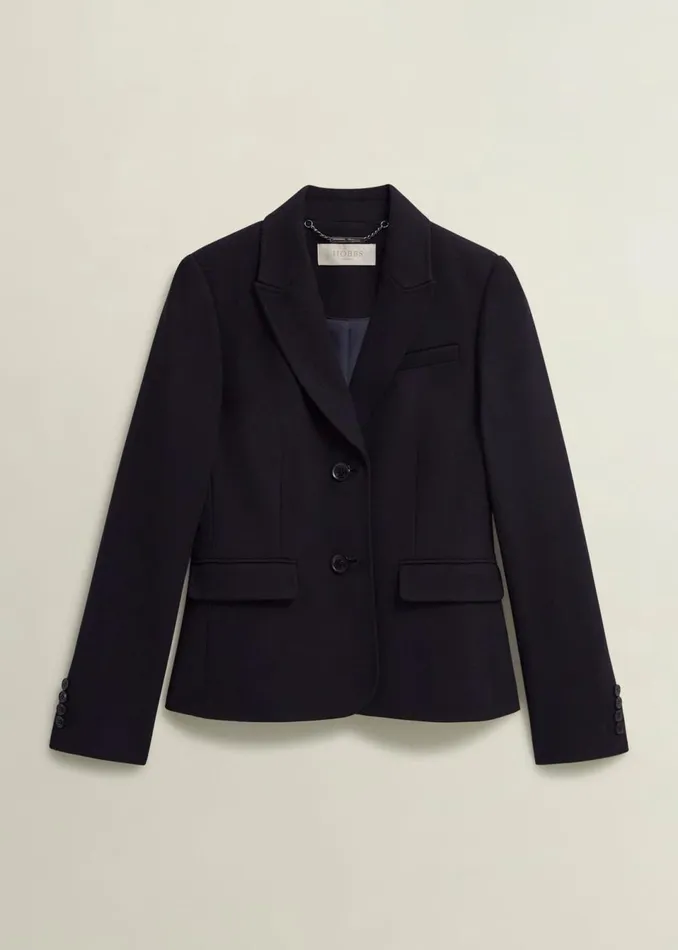Women Coats and Jackets Hobbs Petite Aly Jacket Navy