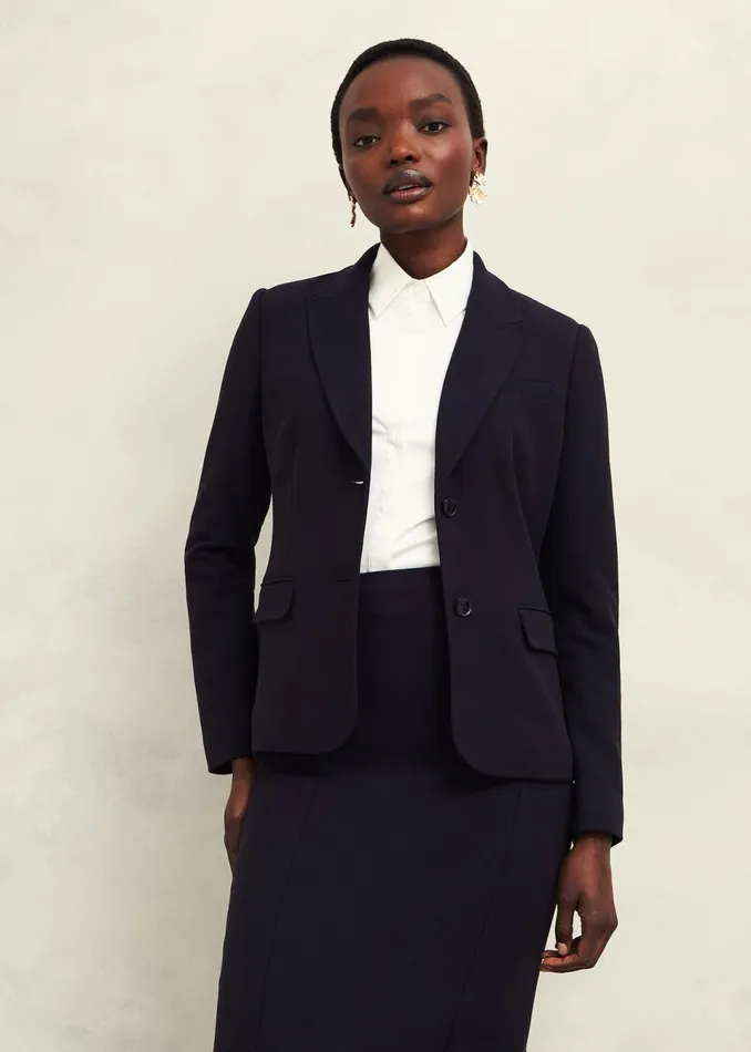 Women Coats and Jackets Hobbs Petite Aly Jacket Navy