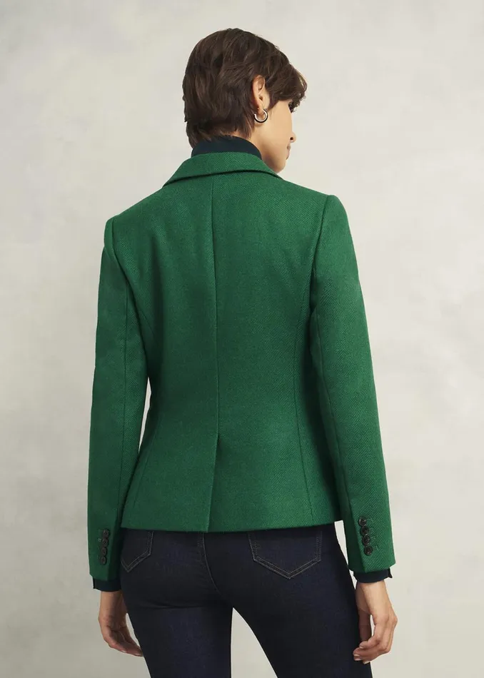 Women Coats and Jackets Hobbs Petite Blake Wool Jacket Agate Green