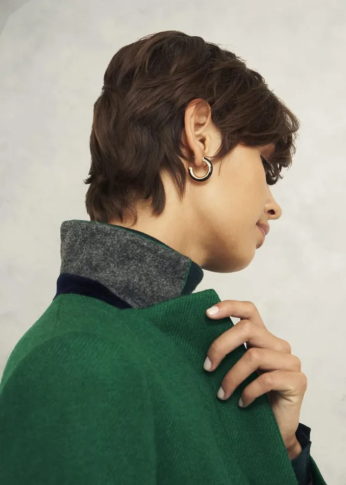 Women Coats and Jackets Hobbs Petite Blake Wool Jacket Agate Green