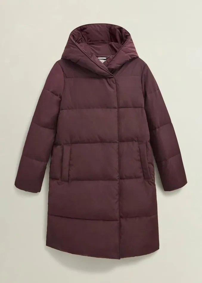 Women Coats and Jackets Hobbs Petite Darla Puffer Wine
