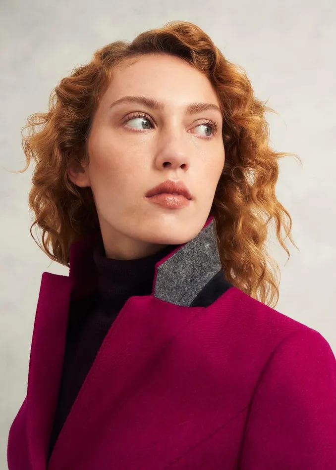 Women Coats and Jackets Hobbs Petite Hackness Jacket Pink
