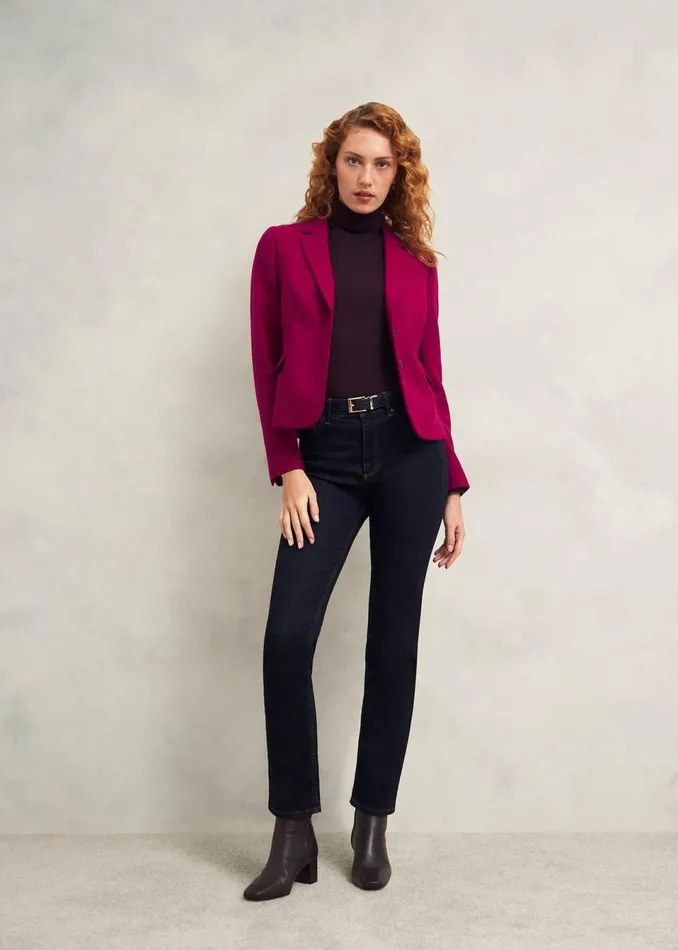 Women Coats and Jackets Hobbs Petite Hackness Jacket Pink