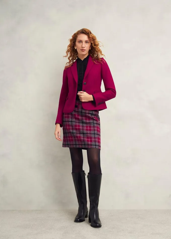 Women Coats and Jackets Hobbs Petite Hackness Jacket Pink
