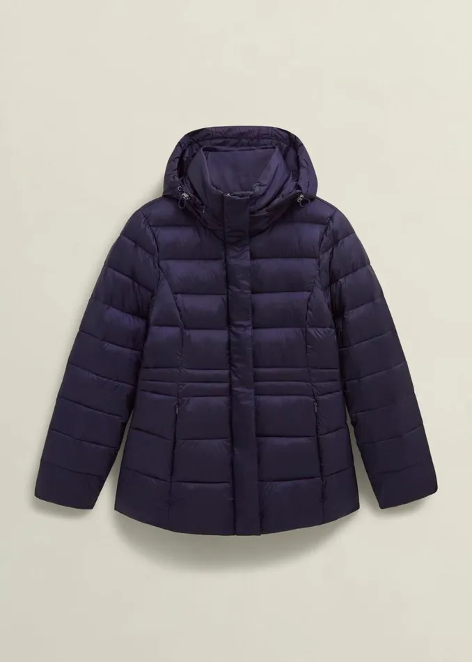 Women Coats and Jackets Hobbs Tonicha Puffer Navy