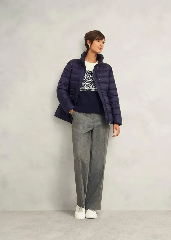 Women Coats and Jackets Hobbs Tonicha Puffer Navy