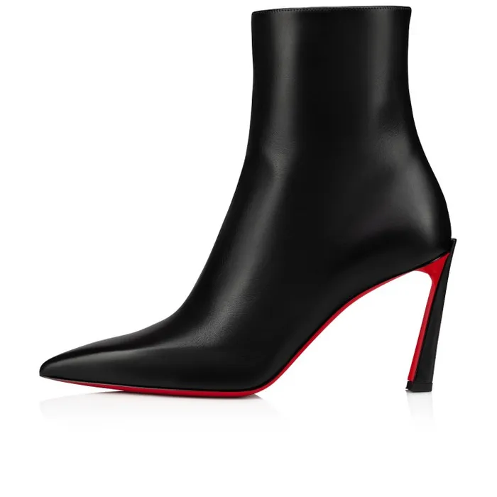 Women Condora Booty 85 Mm Low Boots 8211 Calf Leather 8211 Black Christian Louboutin Boots