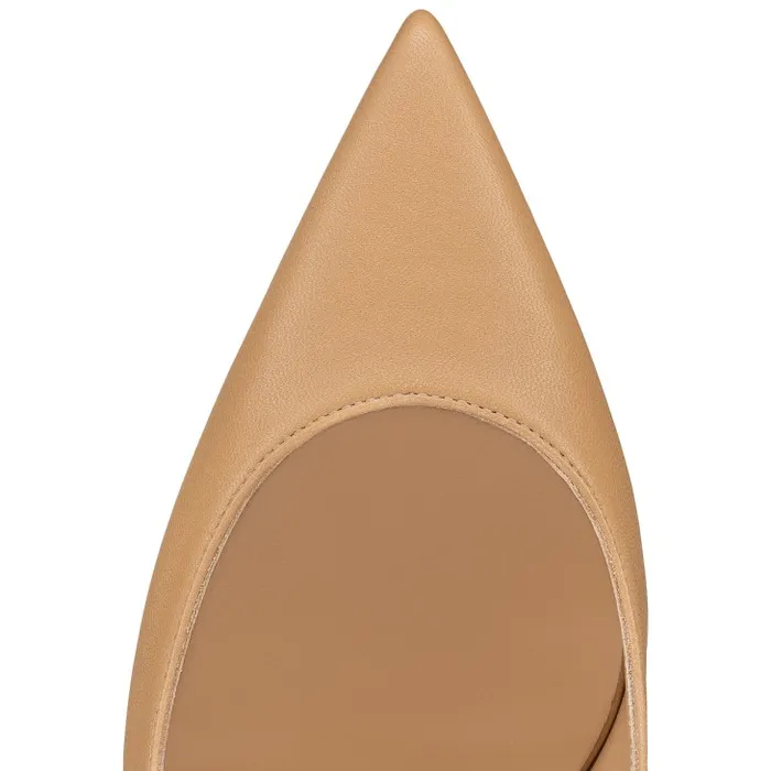 Women Condora Strap 85mm Strappy Pumps 8211 Nappa Leather 8211 Toffee Christian Louboutin Pumps
