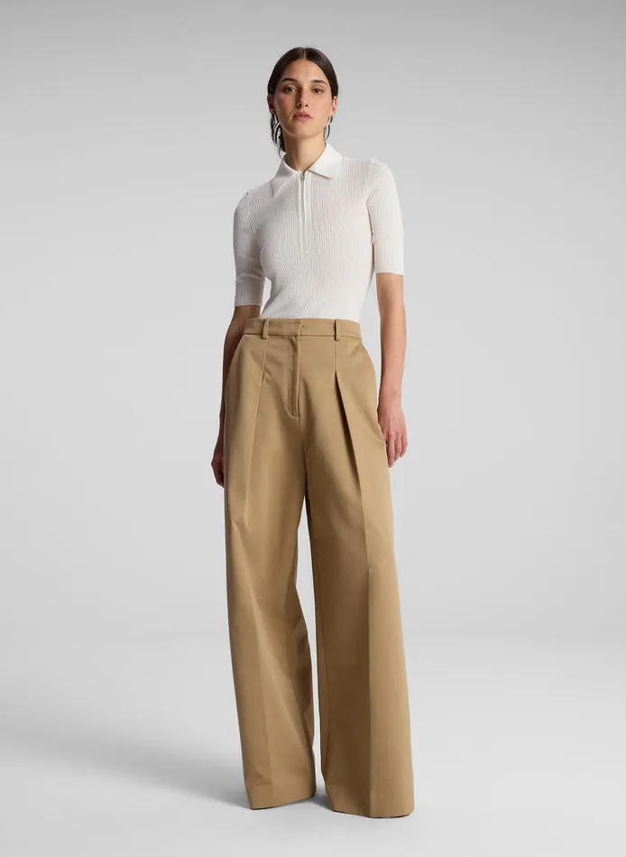 Women Cooper Fine Cotton Ribbed Top Bright White ALC Tops