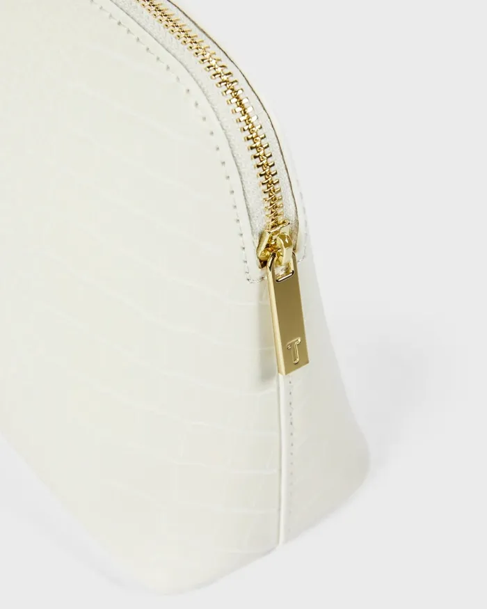 Women CROCALA 8211 Croc Detail Debossed Makeup Bag Nude Ted Baker Wash and Makeup Bags Women CROCALA 8211 Croc Detail Debossed Makeup Bag Nude Ted Baker Wash and Makeup Bags