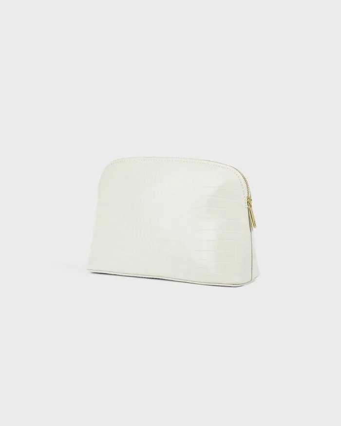Women CROCALA 8211 Croc Detail Debossed Makeup Bag Nude Ted Baker Wash and Makeup Bags Women CROCALA 8211 Croc Detail Debossed Makeup Bag Nude Ted Baker Wash and Makeup Bags