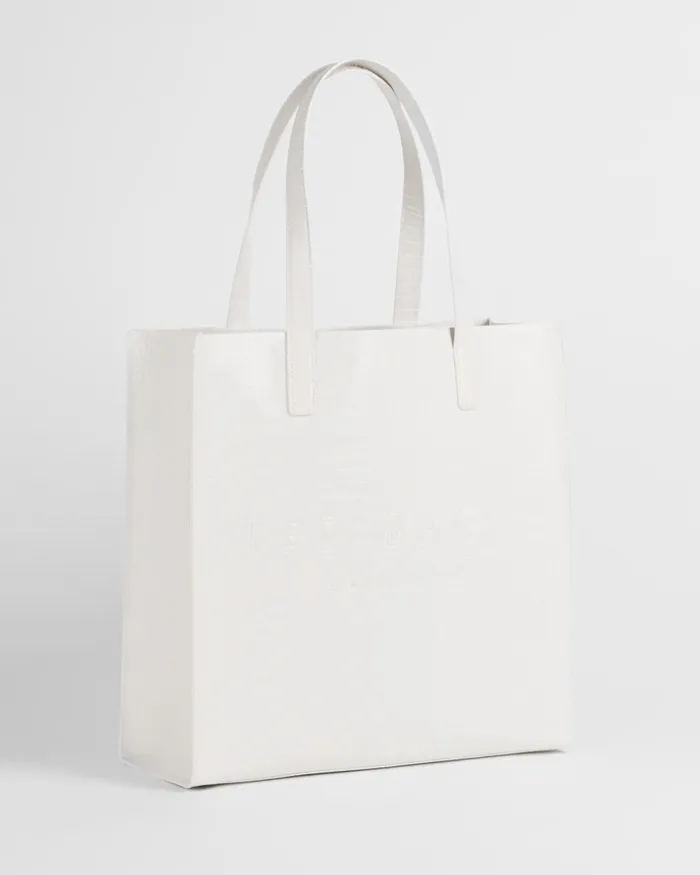 Women CROCCON 8211 Croc Detail Large Icon Bag Nude Ted Baker Tote Bags