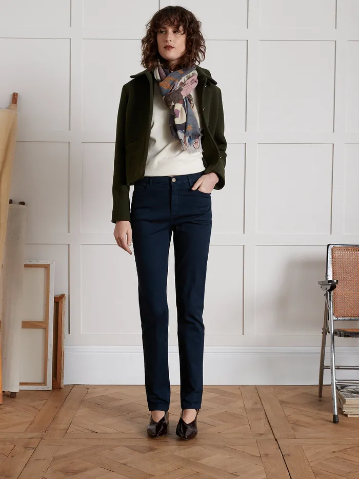 Women Cyrillus Clothing Aude SlimFit Jeans Encre
