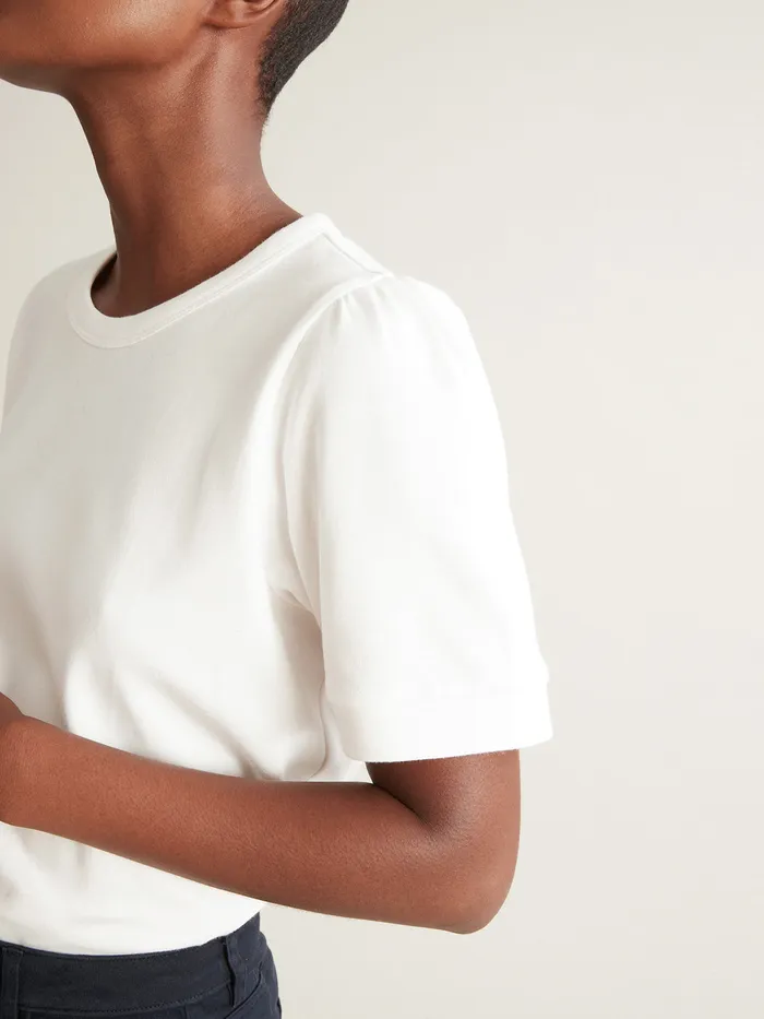 Women Cyrillus Clothing Organic Cotton TShirt With Balloon Sleeves