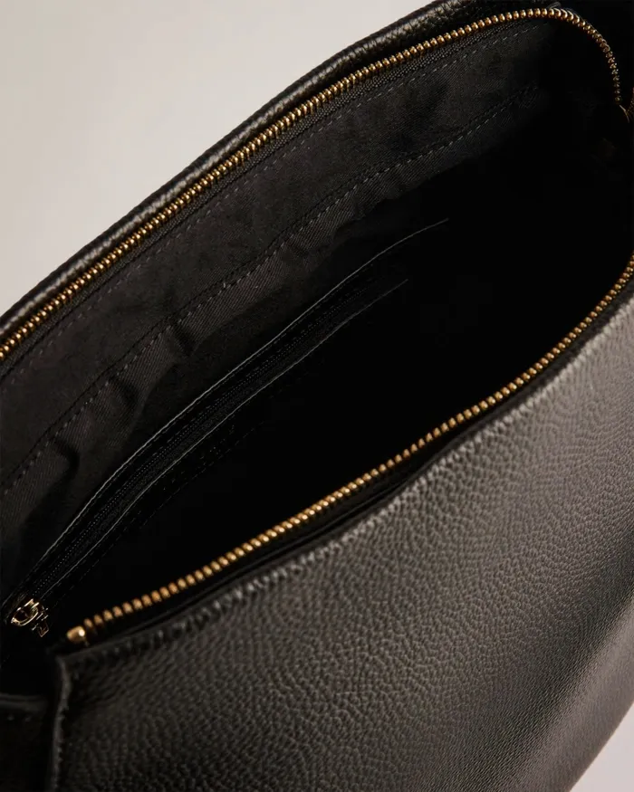 Women DARCIEL 8211 Large Branded Webbing Shoulder Bag Black Ted Baker Leather Bags