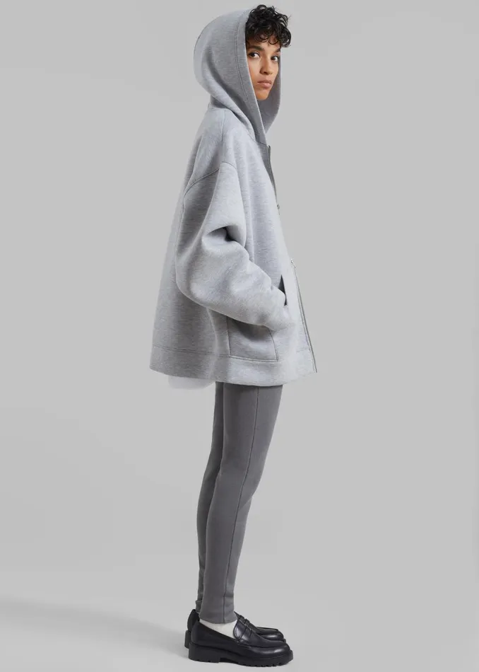 Women Denton Oversized Hoodie 8211 Grey The Frankie Shop Outerwear