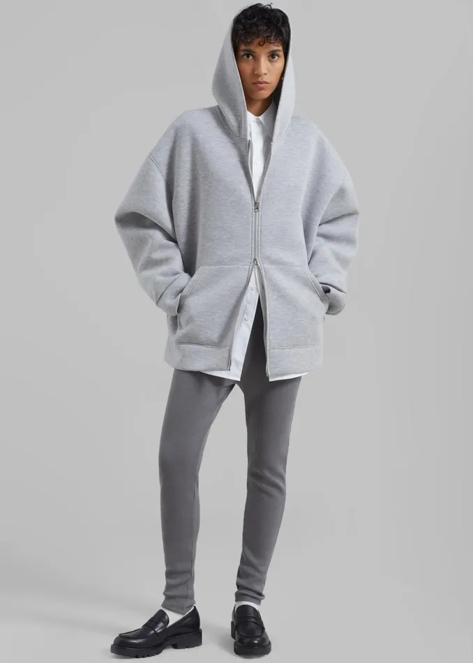 Women Denton Oversized Hoodie 8211 Grey The Frankie Shop Outerwear