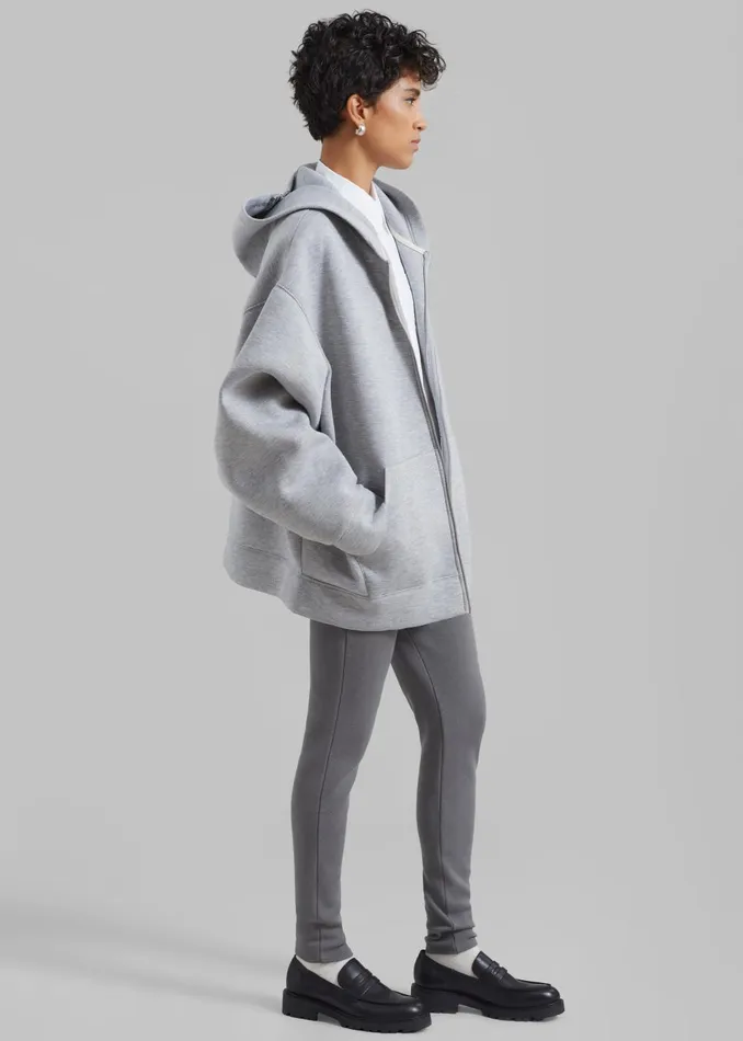 Women Denton Oversized Hoodie 8211 Grey The Frankie Shop Outerwear