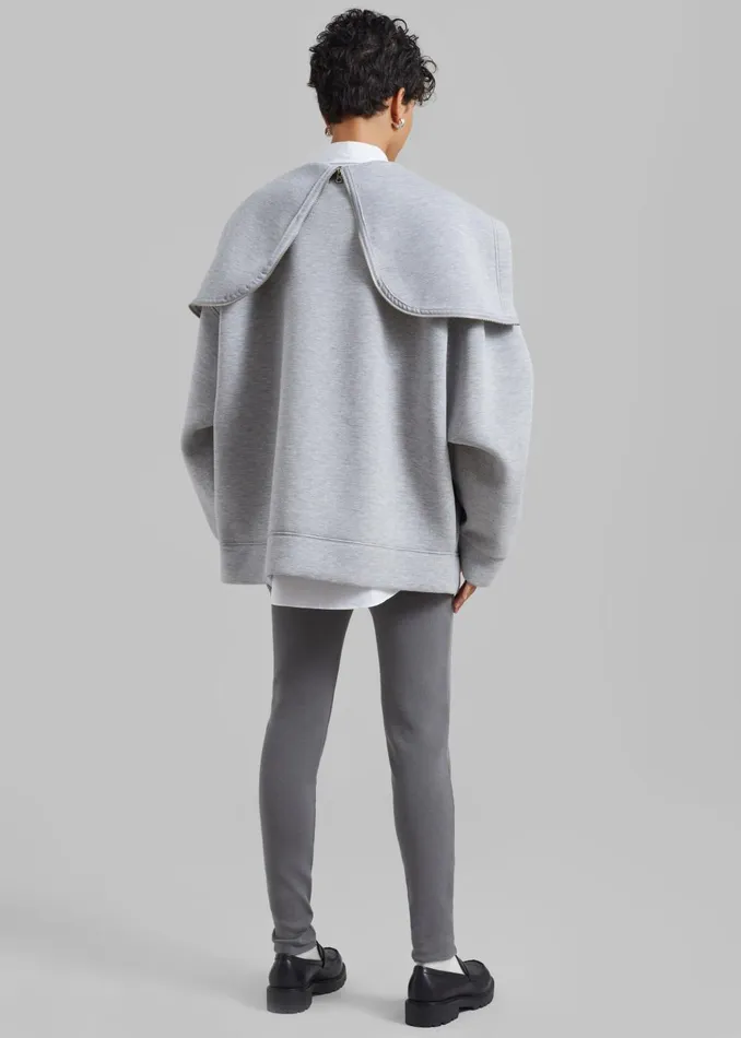 Women Denton Oversized Hoodie 8211 Grey The Frankie Shop Outerwear