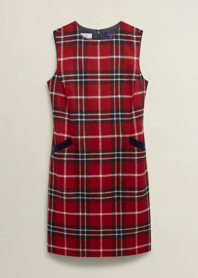 Women Dresses and Jumpsuits Hobbs Amaris Wool Dress Red Multi