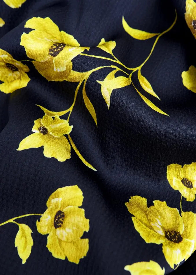 Women Dresses and Jumpsuits Hobbs Amelia Shirt Dress Navy Yellow