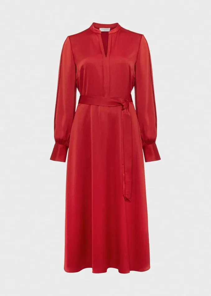 Women Dresses and Jumpsuits Hobbs Arlette Dress Currant Red