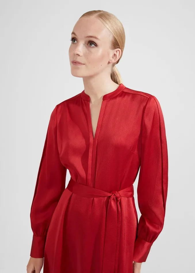 Women Dresses and Jumpsuits Hobbs Arlette Dress Currant Red