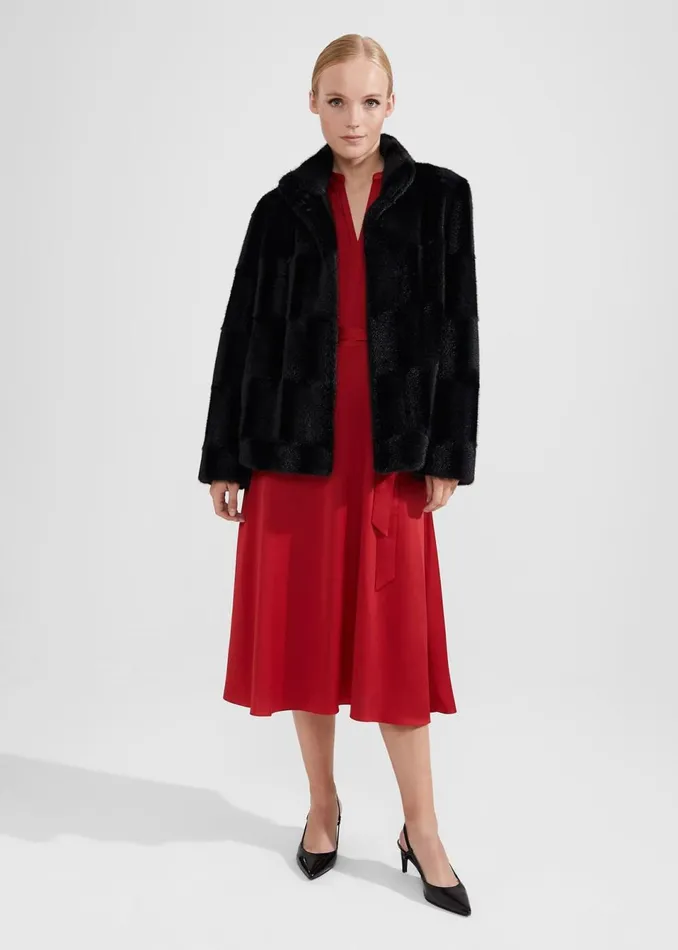 Women Dresses and Jumpsuits Hobbs Arlette Dress Currant Red