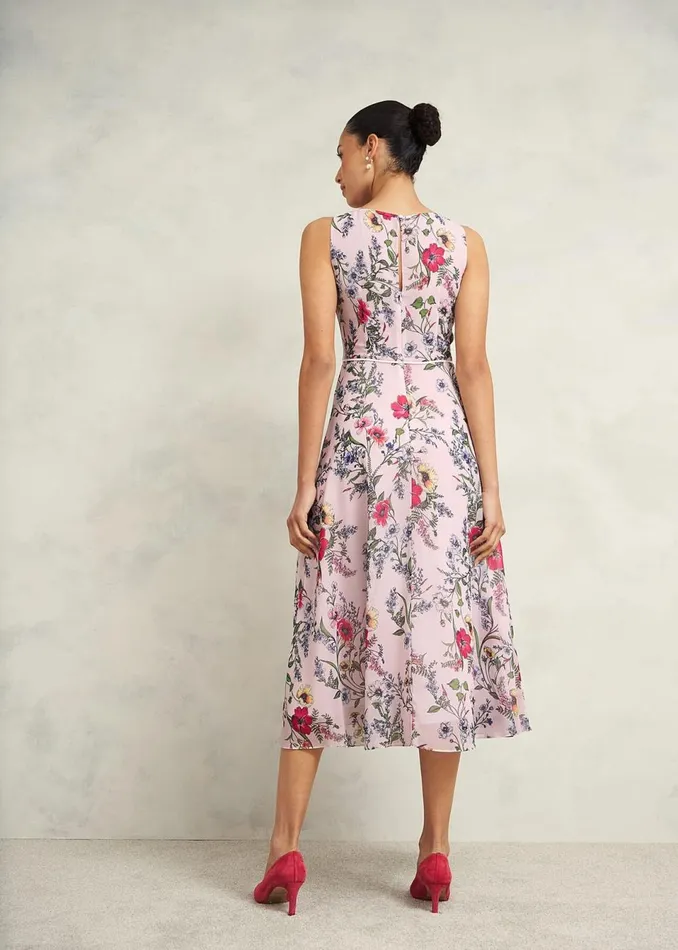 Women Dresses and Jumpsuits Hobbs Carly Dress Pale Pink Multi