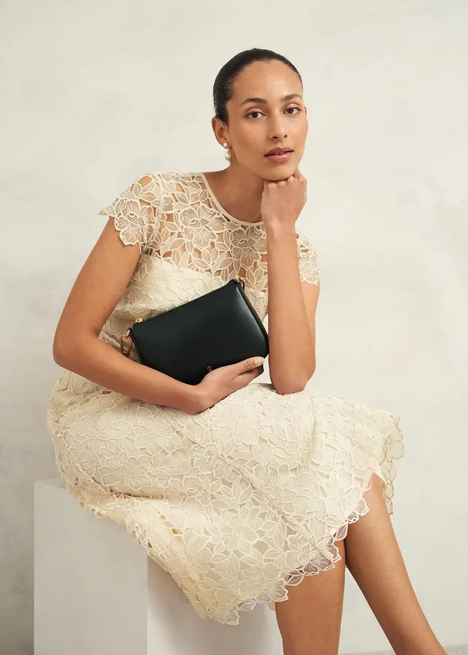 Women Dresses and Jumpsuits Hobbs Johanna Lace Dress Oyster