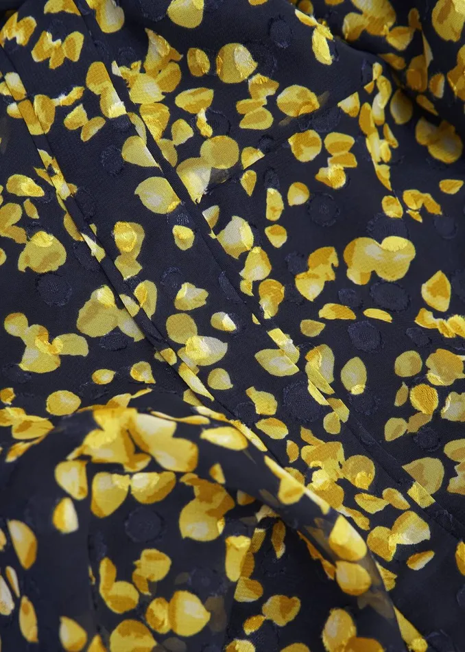 Women Dresses and Jumpsuits Hobbs Petite Aurora Dress Navy Yellow