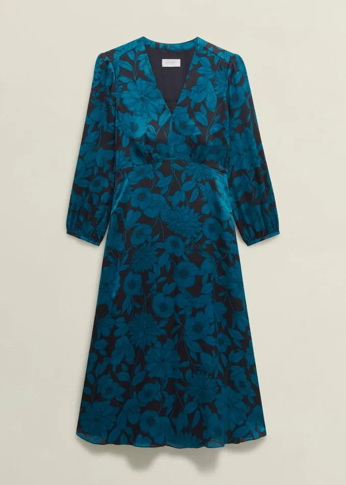 Women Dresses and Jumpsuits Hobbs Petite Romina Dress Black Kyanite
