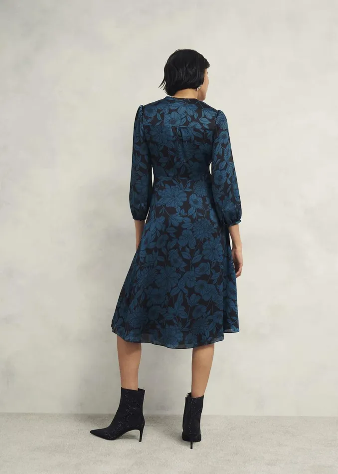 Women Dresses and Jumpsuits Hobbs Petite Romina Dress Black Kyanite