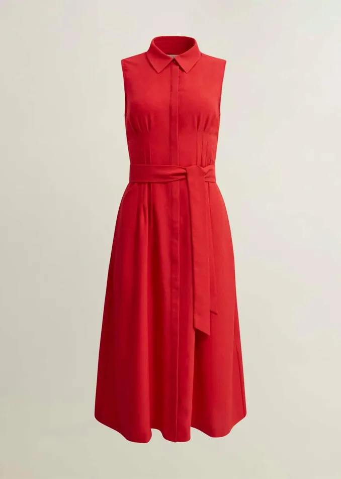 Women Dresses and Jumpsuits Hobbs Petite Sandra Dress Begonia Red