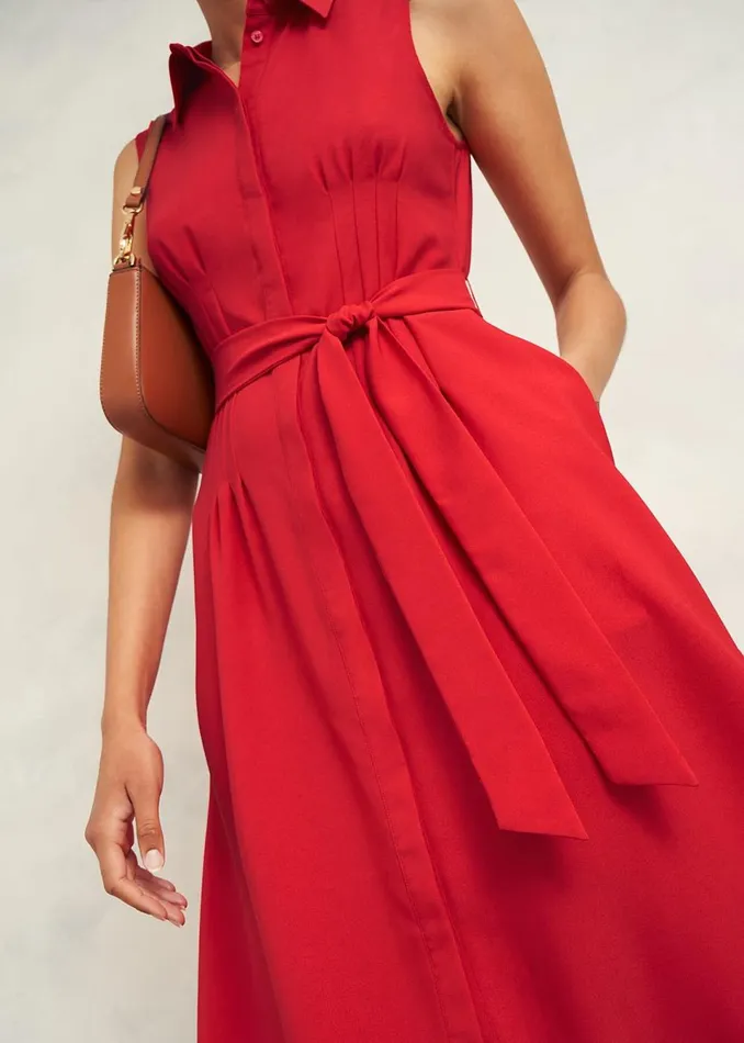 Women Dresses and Jumpsuits Hobbs Petite Sandra Dress Begonia Red