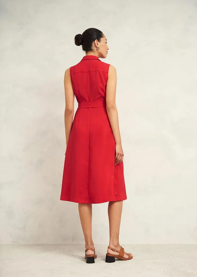 Women Dresses and Jumpsuits Hobbs Petite Sandra Dress Begonia Red