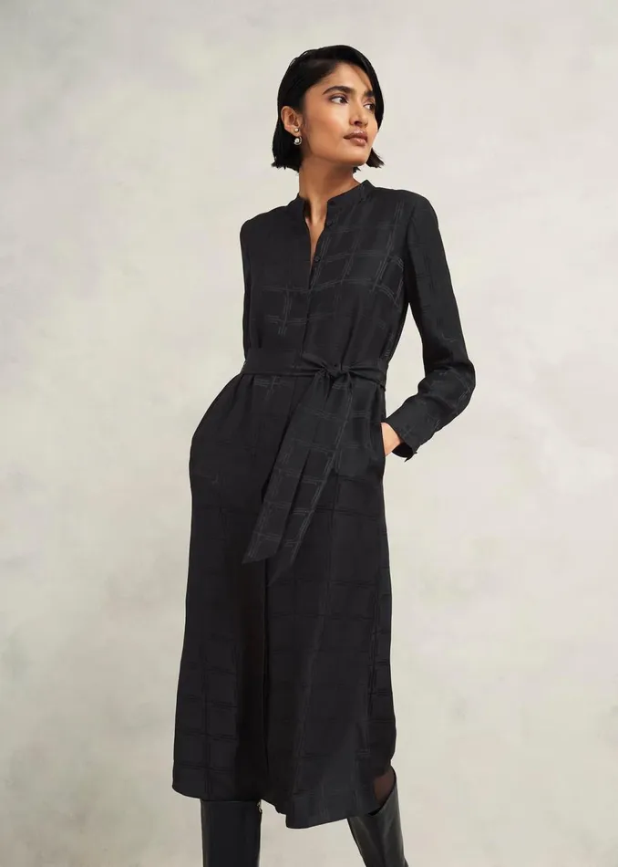 Women Dresses and Jumpsuits Hobbs Sloane Silk Dress Black