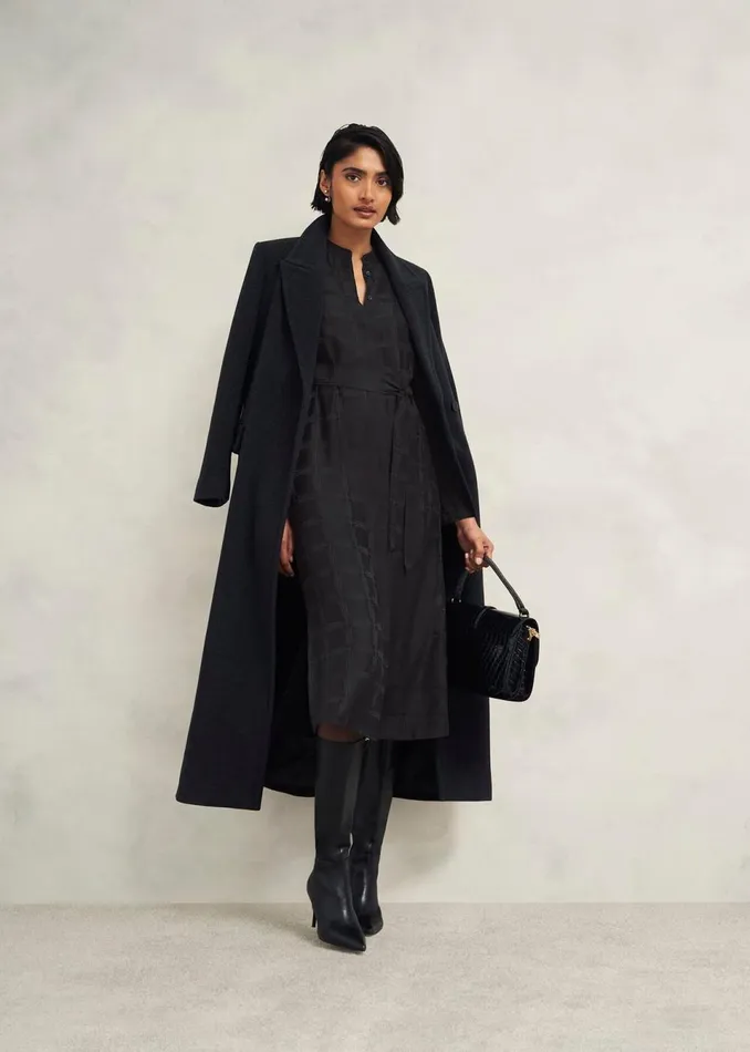 Women Dresses and Jumpsuits Hobbs Sloane Silk Dress Black