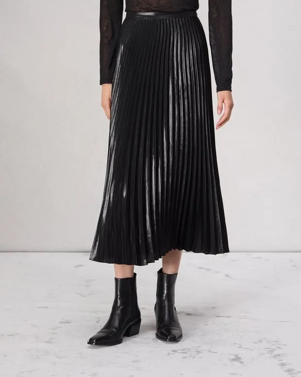 Women Dresses and Skirts Rag and Bone Laurel Shine Skirt Black