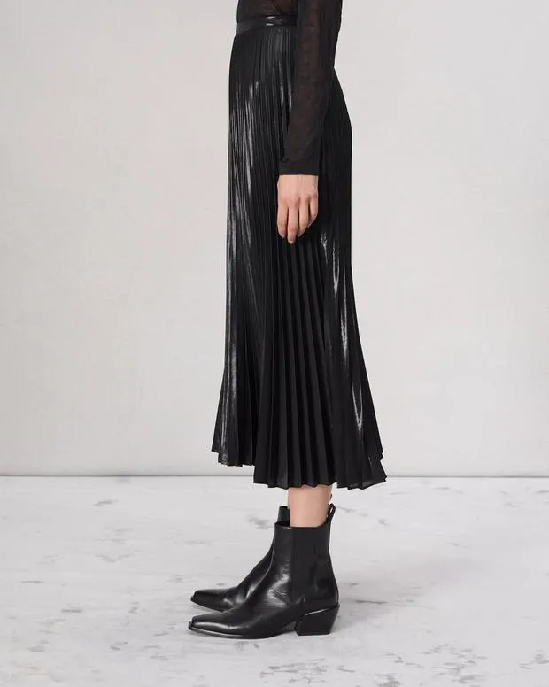 Women Dresses and Skirts Rag and Bone Laurel Shine Skirt Black