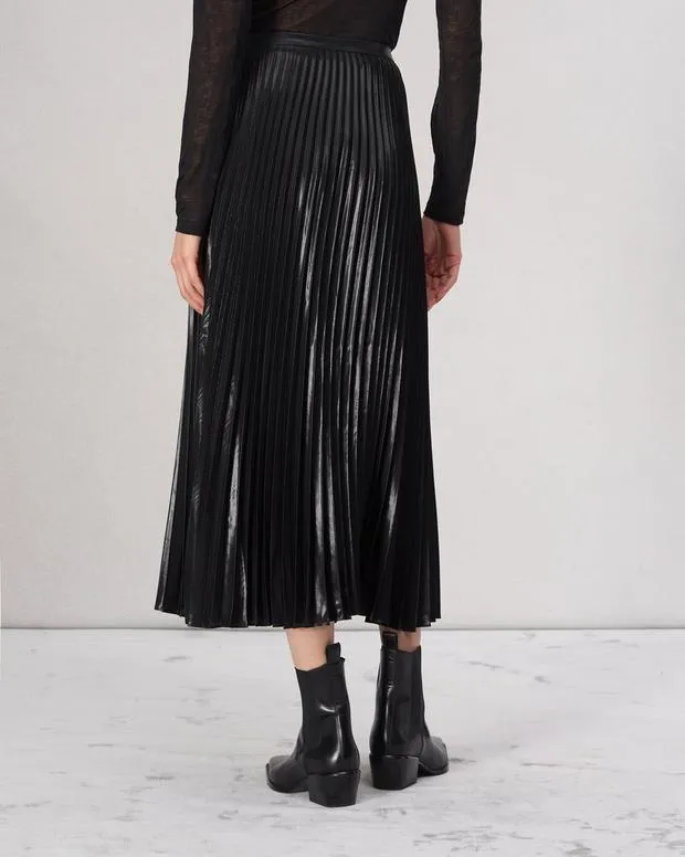 Women Dresses and Skirts Rag and Bone Laurel Shine Skirt Black
