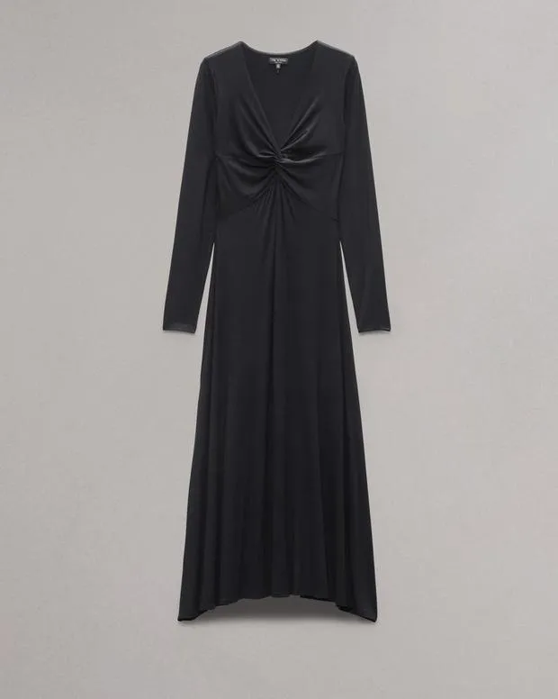 Women Dresses and Skirts Rag and Bone Luca Twist Maxi Dress Black