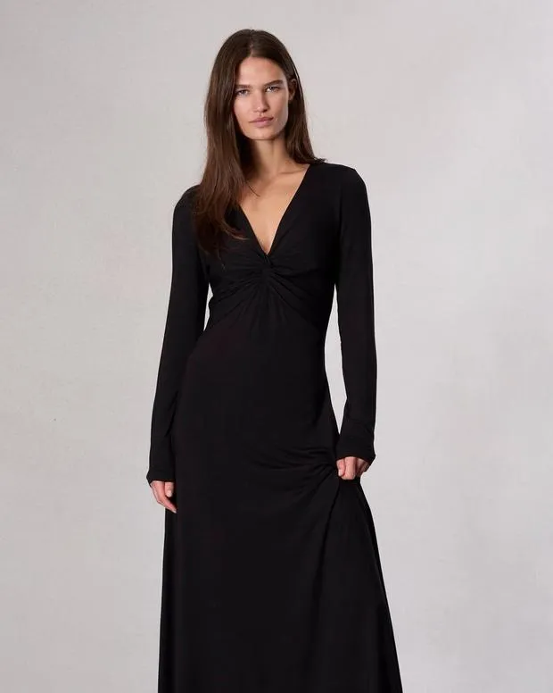 Women Dresses and Skirts Rag and Bone Luca Twist Maxi Dress Black