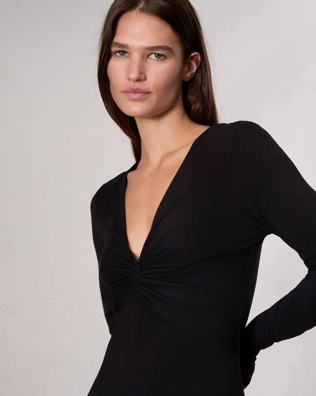 Women Dresses and Skirts Rag and Bone Luca Twist Maxi Dress Black