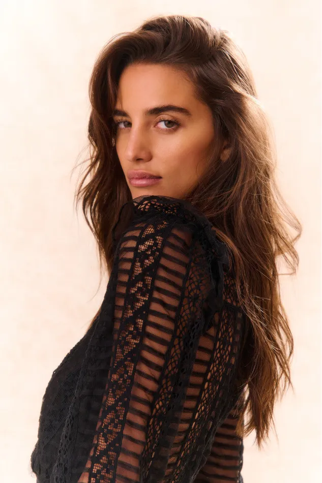Women Dresses LoveShackFancy Alonsa LaceDetailed Mini Dress Black