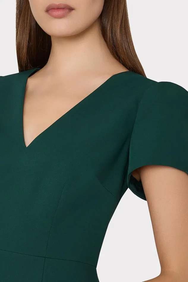 Women Dresses Milly Cady Atalie Dress Hunter Green