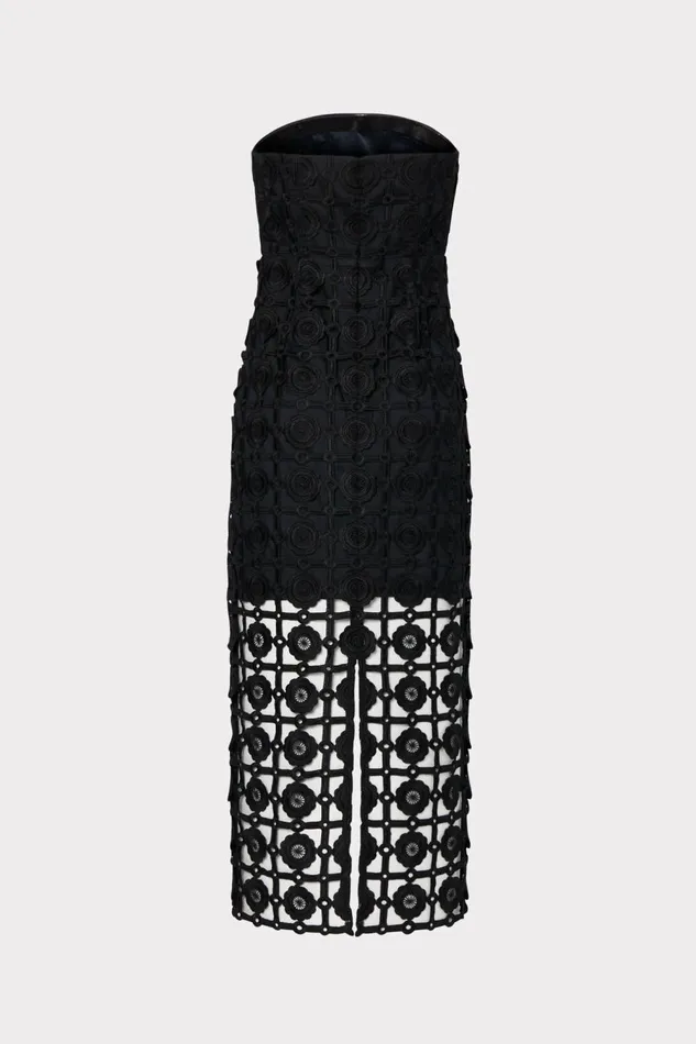 Women Dresses Milly Kait Tile Lace Dress Black