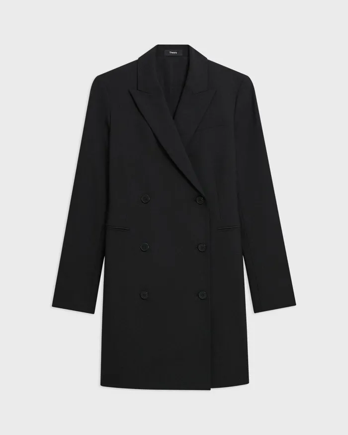 Women Dresses Theory Blazer Dress In Stretch Wool Black