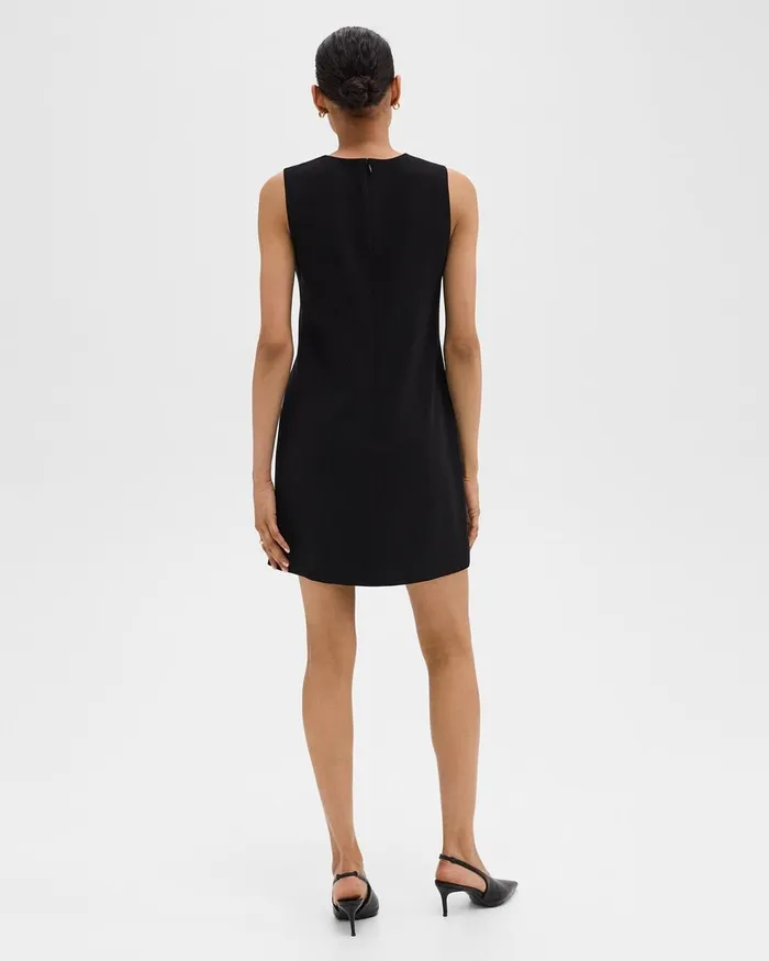 Women Dresses Theory Shift Dress In Admiral Crepe Black